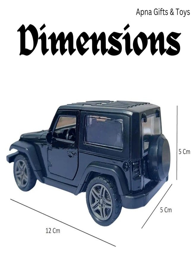 COLLEN ARRAY Thaar Car Toy Diecast Metal Toy for Kids|Pull Back Action| Miniature Scaled Models Toy Car (Colour May Be Different) Pack of 1 Realistic Look. Mini Thar 1:32 Openable Doors., Multicolor - Image 5
